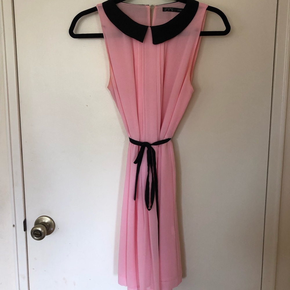 Zara dress pink and black
